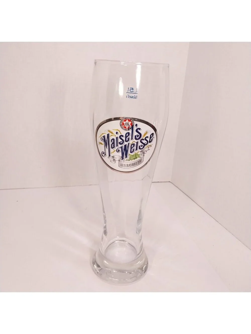 Maisel's Weisse Aus Bayreuth German Beer Glass 0.5L, 9.5